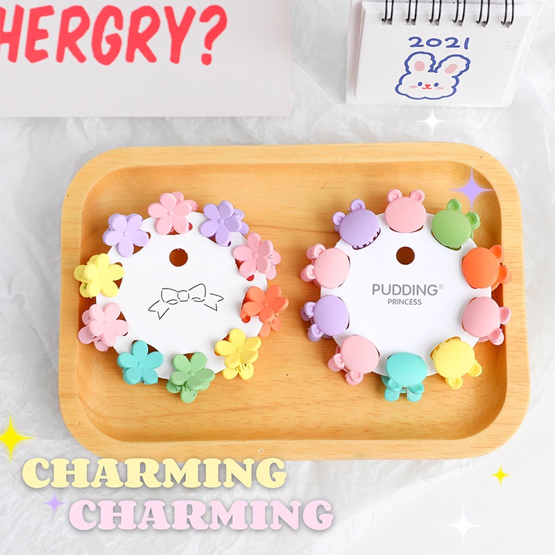 Kẹp Tóc mini Kiểu Công Chúa Màu Kẹo Dễ Thương Thời Trang 2022 Cho Bé Gái