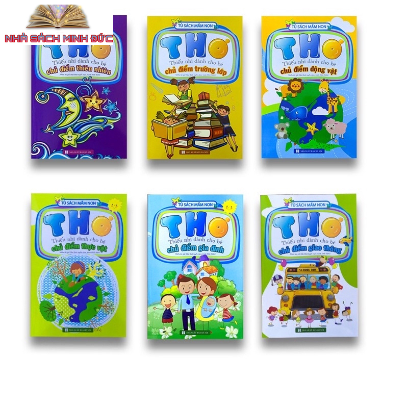Sách - Thơ thiếu nhi dành cho bé tủ sách mầm non (Combo 6 cuốn)