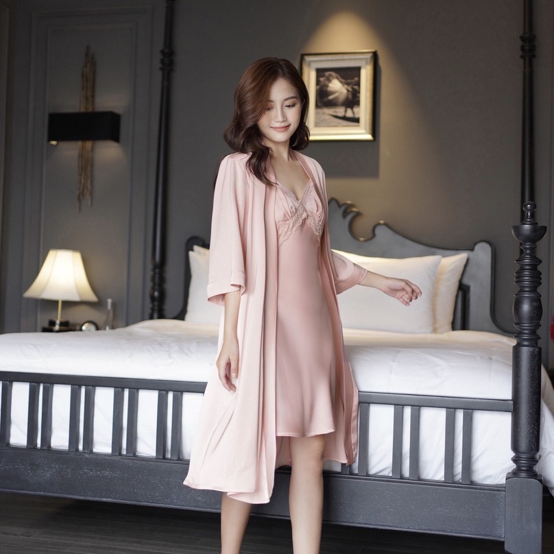 Áo choàng ngủ Charmeuse ZAM Luxury cao cấp - CN21