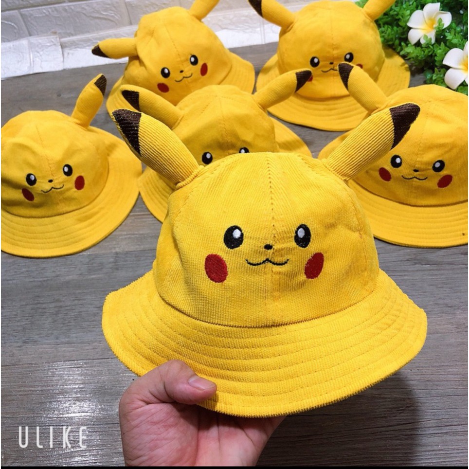 Mũ tai bèo pikachu dễ thương cho bé