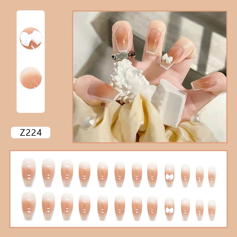 Móng giả đính đá /kèm keo/ nail thời trang nữ