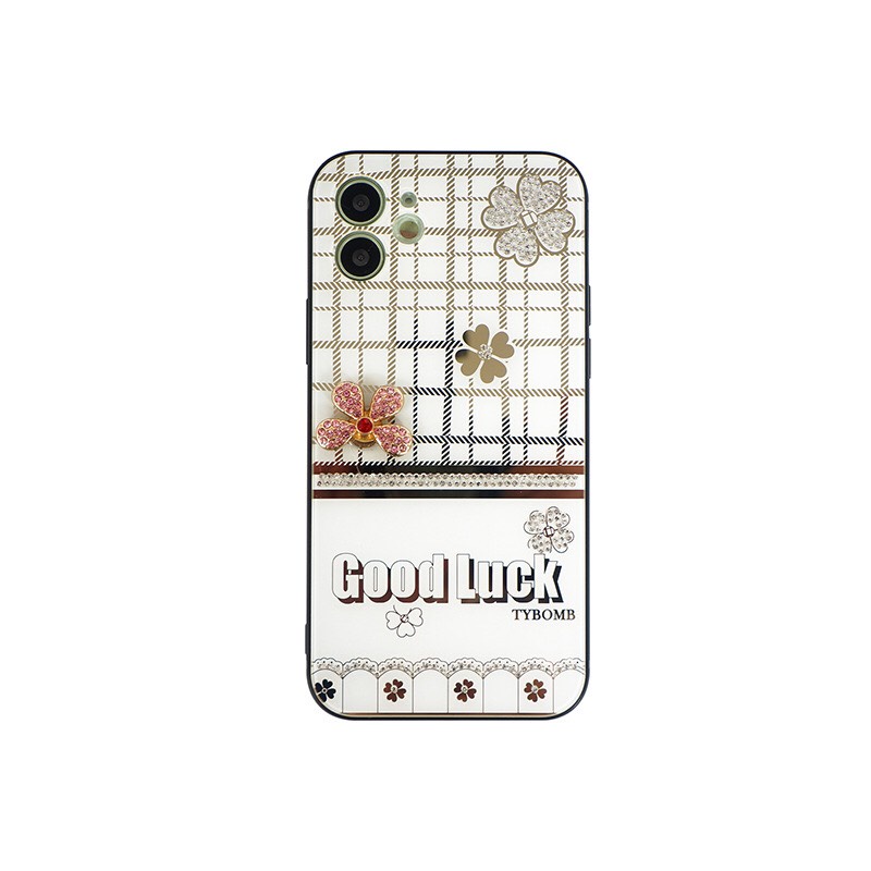 CHÍNH HÃNG  Ốp Tybomb lưng gương kính họa tiết, bướm đá xoay Cực Sang Chảnh IPhone 7 8 X XS 11 12 13 PLUS PRO MAX