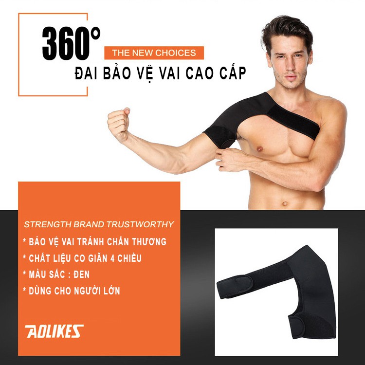 Đai bảo vệ vai cao cấp aolikes hj 1693 Sportslink