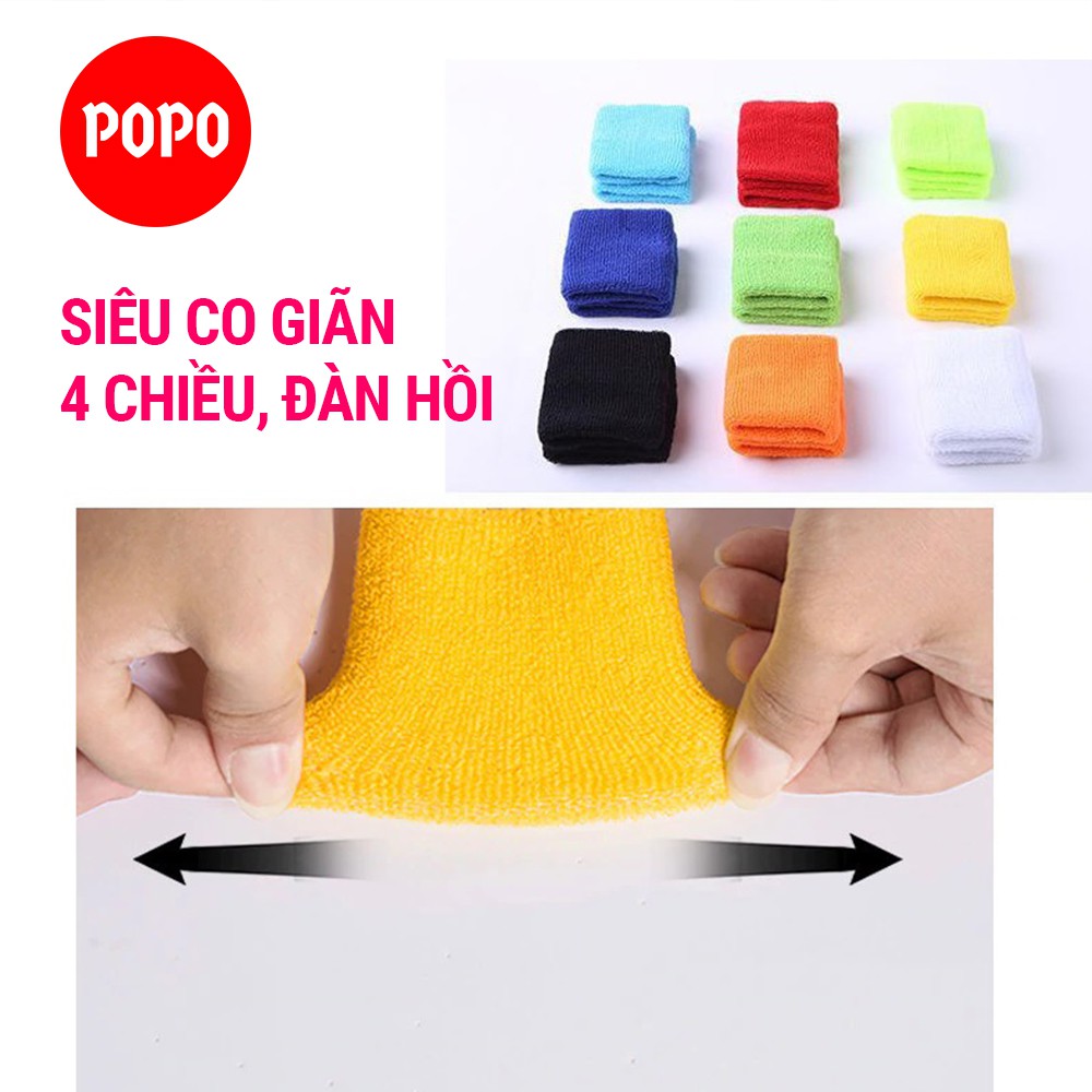 Băng cổ tay thể thao hiện đại cho nam(nữ) POPO (bộ 2 cái) thoáng khí thấm mồ hôi, mềm mại, bảo vệ cổ tay