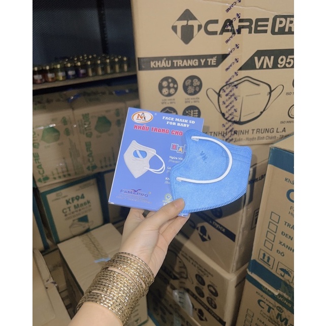 KHẨU TRANG 5D CỦA BÉ ( HỘP 10 CÁI)