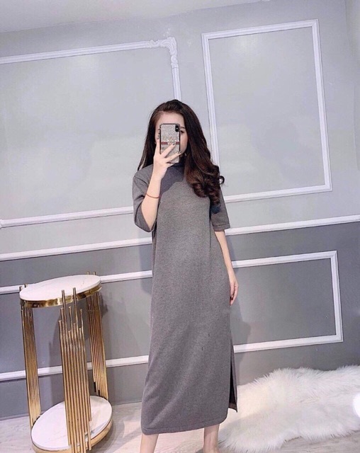 VÁY XUÔNG LEN DÀI XẺ MS14266 | BigBuy360 - bigbuy360.vn