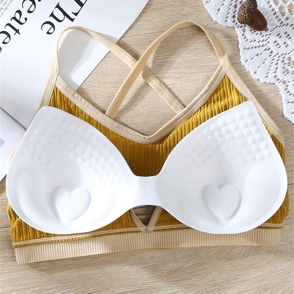 Áo Croptop Dệt Kim Có Mút Đệm Ngực Thời Trang Quyến Rũ