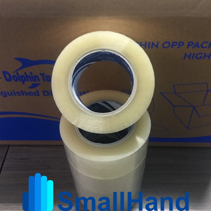 Băng dính  đóng hàng 47mm x 150Y – Nhãn hiệu Dolphin – Chuyên dùng cho đóng gói hàng hóa, thùng carton