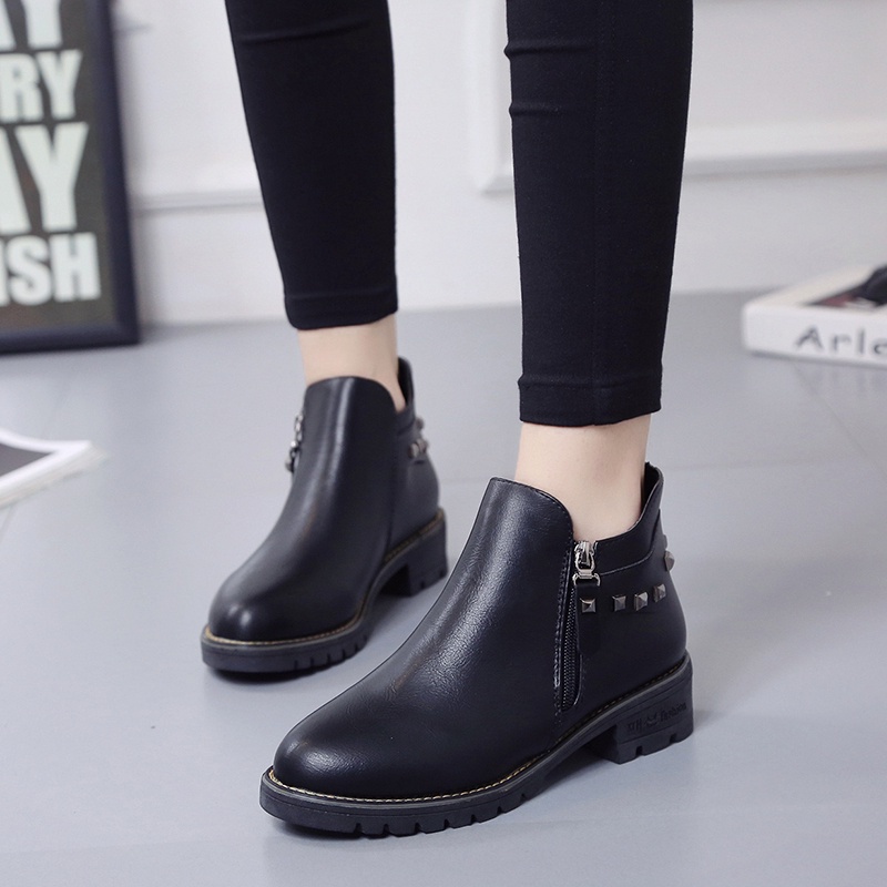 Bốt nữ bằng da lộn phong cách cổ điển thời trang cơ bản | BigBuy360 - bigbuy360.vn