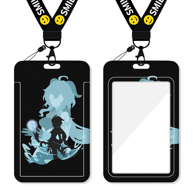 New Zhongli Hutao Genshin Impact Yuanshen Card Holder Meal Card Student Klee Xiao Keqing Hutao Bus Card Lanyard Mona Tartaglia Childe Venti Card Holder Work Card Kamisato Ayaka Kazuha Favorite Diluc Ganyu