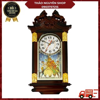 [K78] Đồng hồ quả lắc Phúc Lộc Thọ may mắn - Máy tốt bảo hành 12 tháng đổi mới