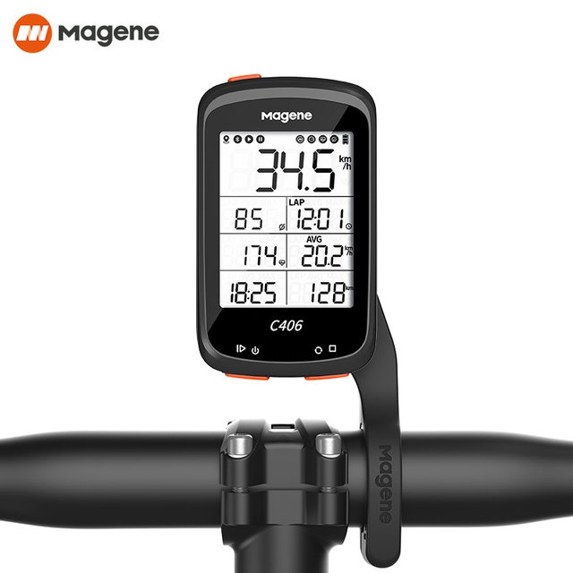 Máy tính GPS Magene C406 Máy tính đường bộ MTB Xe đạp thông minh không dây chống thấm nước Đồng hồ đo tốc độ không dây Bluetooth ANT + Bản đồ dữ liệu xe đạp Máy đo tốc độ