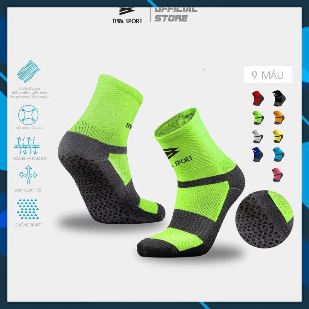 Vớ chống trượt đá banh, tất chống trơn đá bóng thương hiệu TIWA dành cho các môn thể thao, bóng đá, nhiều màu sắc.