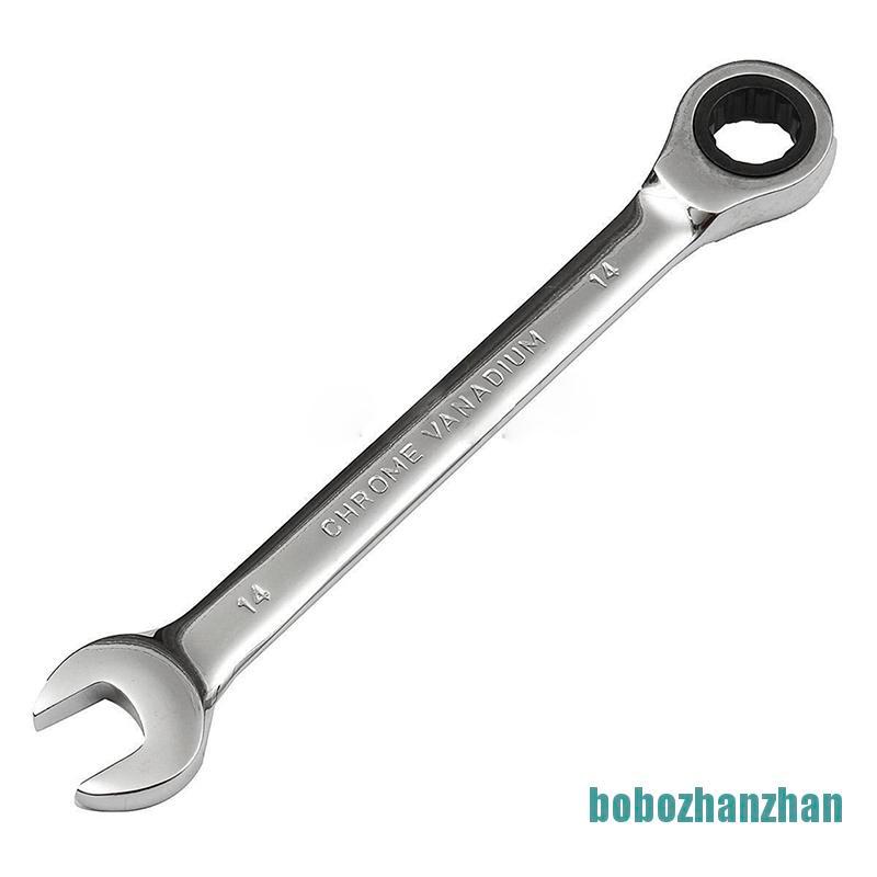 [bobozhanzhan]6mm-32mm Steel Metric Fixed Head Ratchet Spanner Gear Wrench Hand Nut Tools