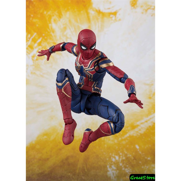 ( CHẤT, HÀNG CÓ SẴN ) MÔ HÌNH NHÂN VẬT IRON SPIDER FIGMA AVENGERS CỬ ĐỘNG ĐƯỢC