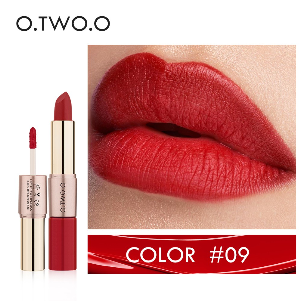 Thỏi son O.TWO.O 2 trong 1 dưỡng ẩm bền lâu #8