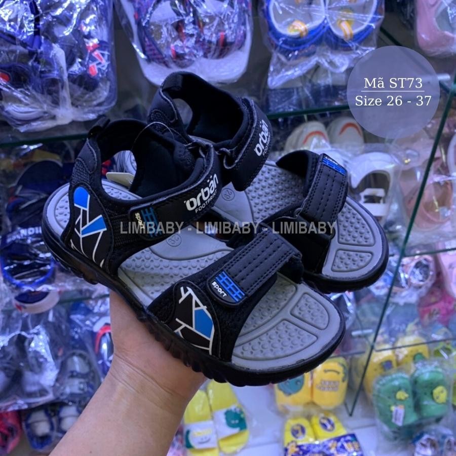 Sandal bé trai Urban quai ngang thời trang dép quai hậu êm nhẹ hàng xuất khẩu cho trẻ em 3 - 12 tuổi ST73