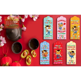 Combo 7000 lì xì tuổi sửu vui nhộn 2021