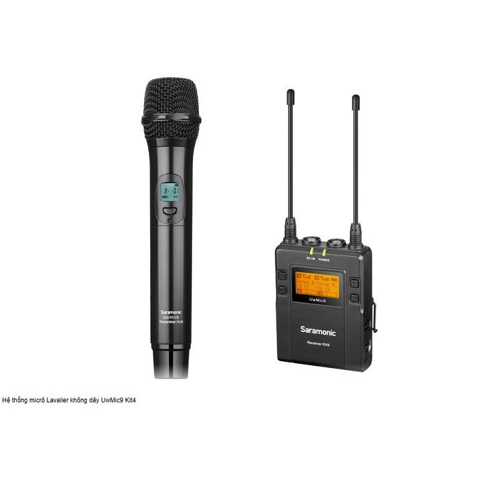 [Mã ELHACE giảm 4% đơn 300K] Mic thu âm phỏng vấn không dây Saramonic UwMic9 Kit4 (RX9+HU9)