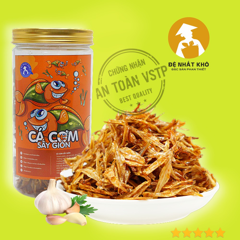 Cá Cơm Khô Sấy Giòn 210g Đệ Nhất Khô, đồ ăn vặt ngon giá rẻ