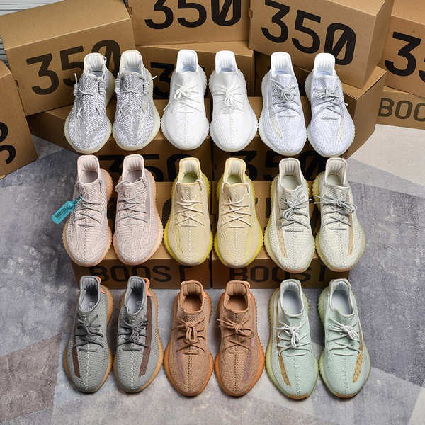 Giày dừa, 35.0 ngôi sao đầy đủ, ngọc trai chính hãng, xám, mùa hè, giày thể thao, nữ yezi Yeezy Pure