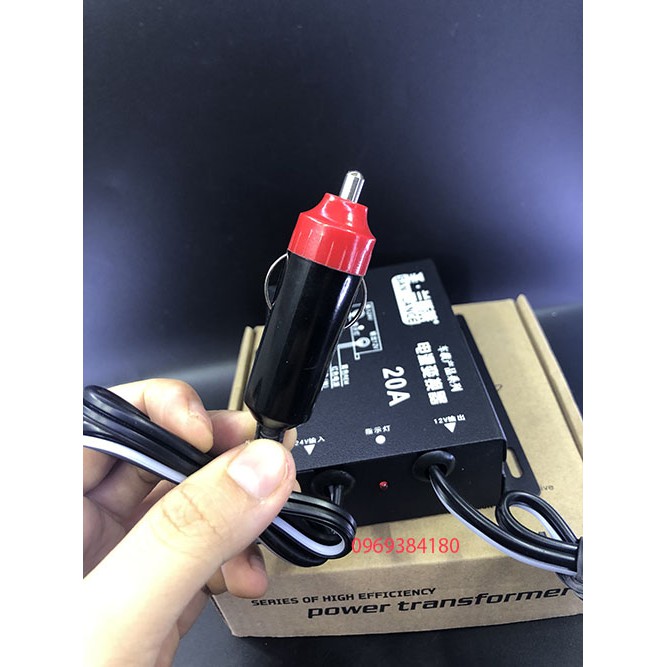 Bộ chuyển đổi điện 24v xuống 12v-20a loại tốt
