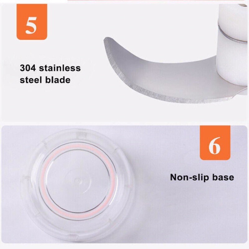 Máy say tỏi, ớt, thịt cầm tay mini sạc pin siêu tiện lợi ( có quà tặng )