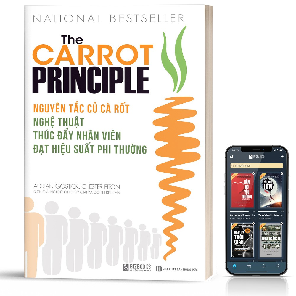 Sách - Nguyên Tắc Củ Cà Rốt (Nghệ Thuật Thúc Đẩy Nhân Viên Đạt Hiệu Suất Phi Thường)  - BizBooks