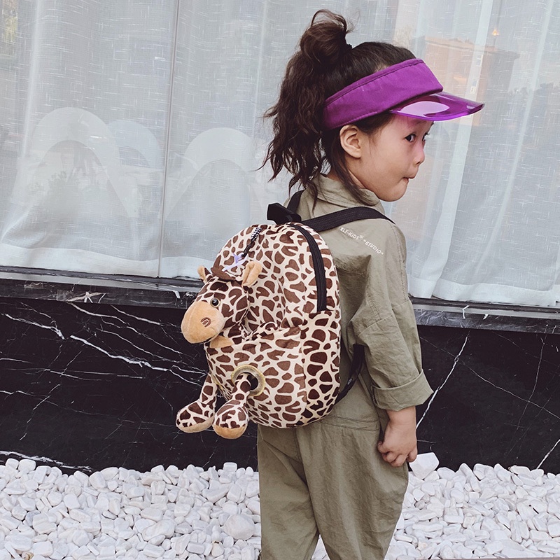 Ba Lô Đi Học Hình Thú Hoạt Hình 3D Dễ Thương Chống Thất Lạc Phong Cách Hàn Quốc Thời Trang Cho Bé Trai Và Bé Gái