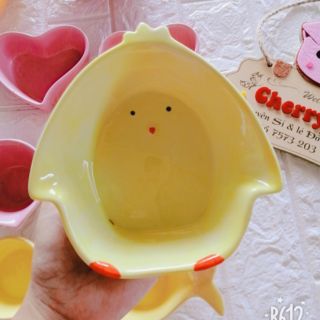 Chén sứ ăn dặm hình gà cho bé