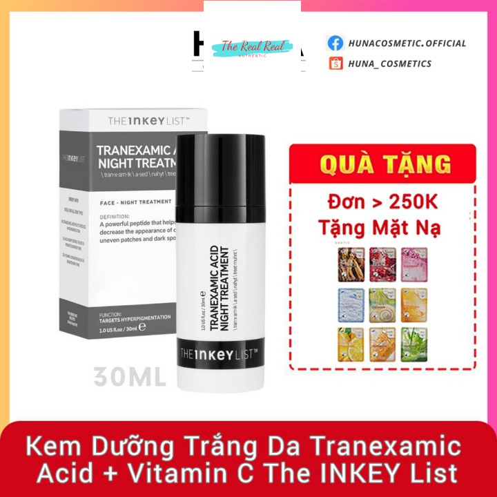 [Mã giảm giá mỹ phẩm chính hãng] [BILL SEPHORA] KEM DƯỠNG TRẮNG DA TRANEXAMIC ACID + VITAMIN C THE INKEY LIST