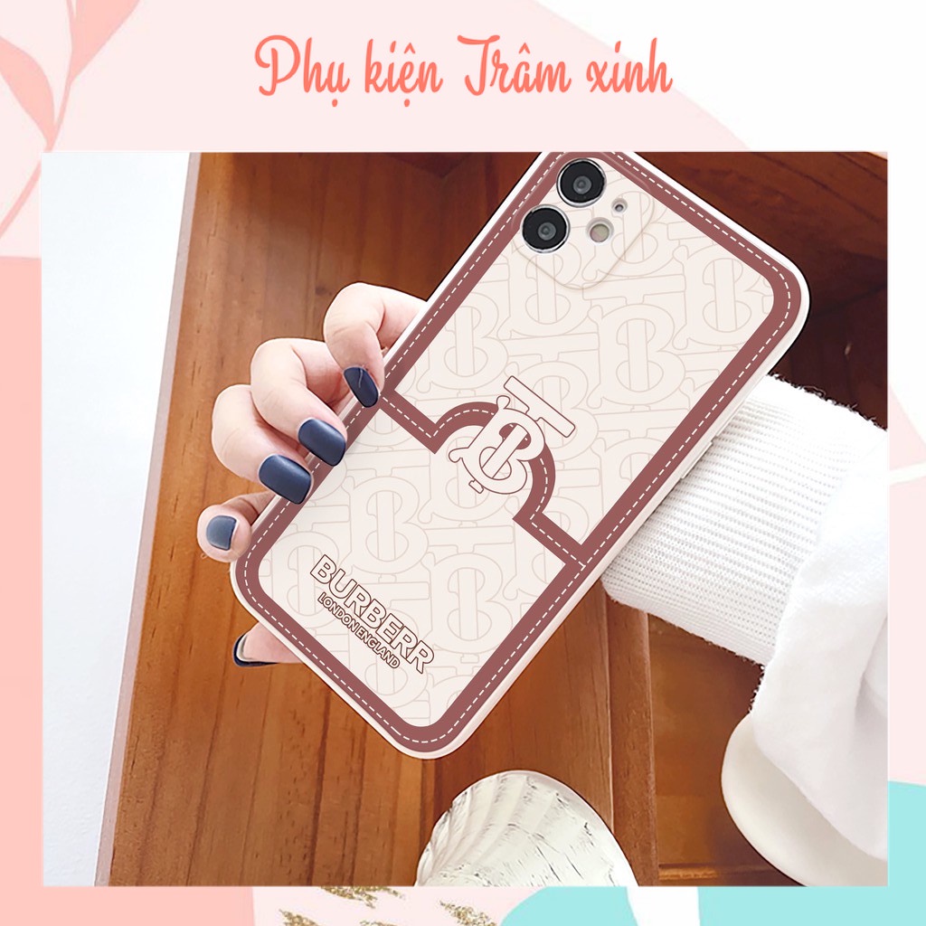 Ốp lưng iphone BUR.BERR cạnh vuông ip 6/6s/6splus/7/7plus/8/8plus/x /xs/11/12/pro/max/plus/12promax- e63