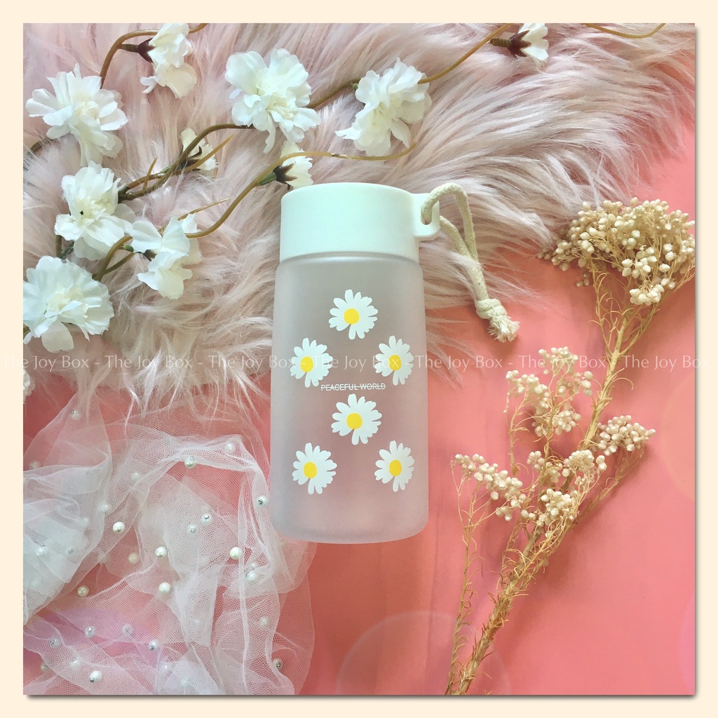 Quà tặng bạn nữ DAISY -  Combo sổ, bình nước, scrunchies chủ đề hoa cúc tặng bé gái, bạn gái, cô bạn thân THE JOY BOX