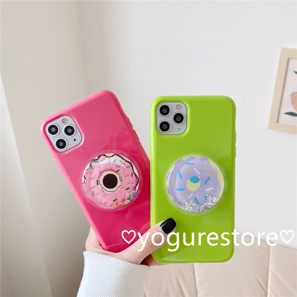 Fashion Donut Stand Candy Colors Soft Phone Case Cover for iPhone 12 Mini 12 Pro Max 11 Pro Max X XS XR XSMax 8 7 Plus SE 2020