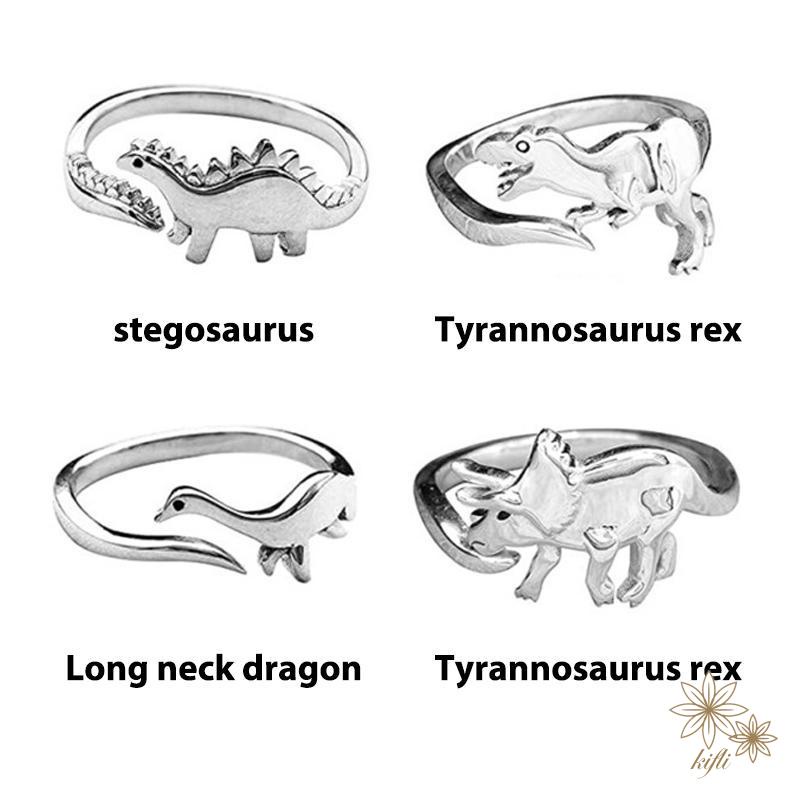 【kifli】Nhẫn Đeo Tay Hình Khủng Long Thời Trang Cho Nam Nữ（quà tặng ngày thiếu nhi）