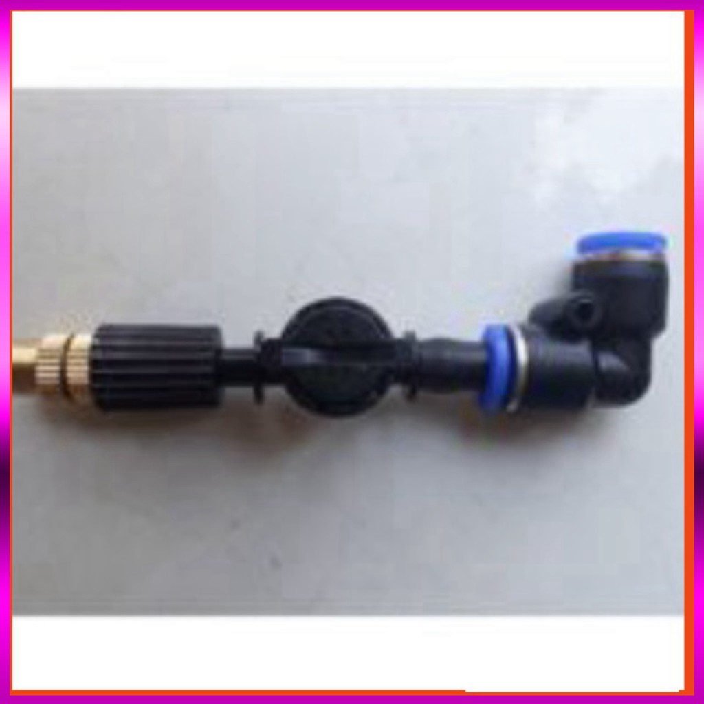 [GIÁ TỐT] 15 Béc phun sương 1 tia đồng,kèm chống nhỏ giọt và nối nhanh chữ Tê 8mm dùng tưới cây, tưới lan