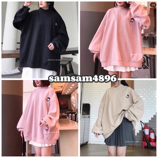 [RẺ VÔ ĐỊCH Áo nỉ cổ lọ in cô bé dáng rộng