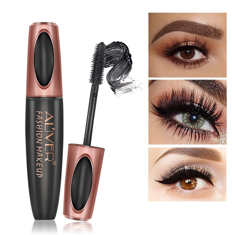 [Hàng mới về] Mascara sợi tơ 4D ALIVER chống thấm nước chuốt dài mi