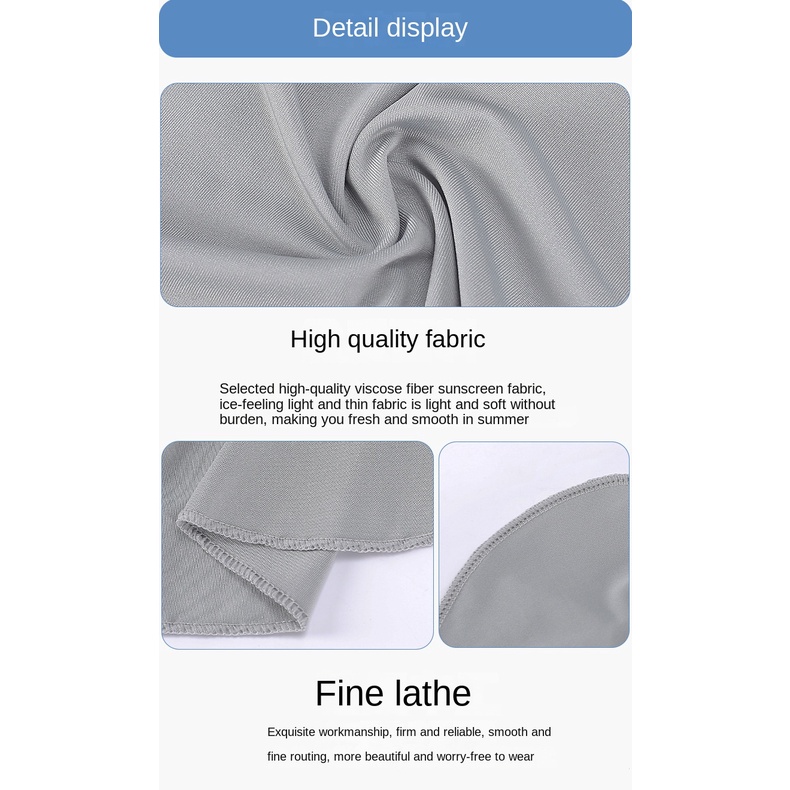 Mũ Trùm Đầu Kiêm Khẩu Trang Che Cổ Làm Mát Và Hút Mồ Hôi Kèm Đuôi Cá Tiện Dụng