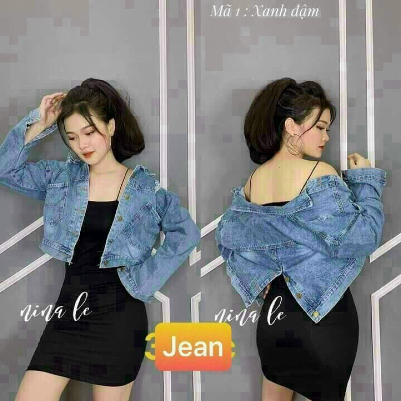 áo khoác rin nữ, khoác jean