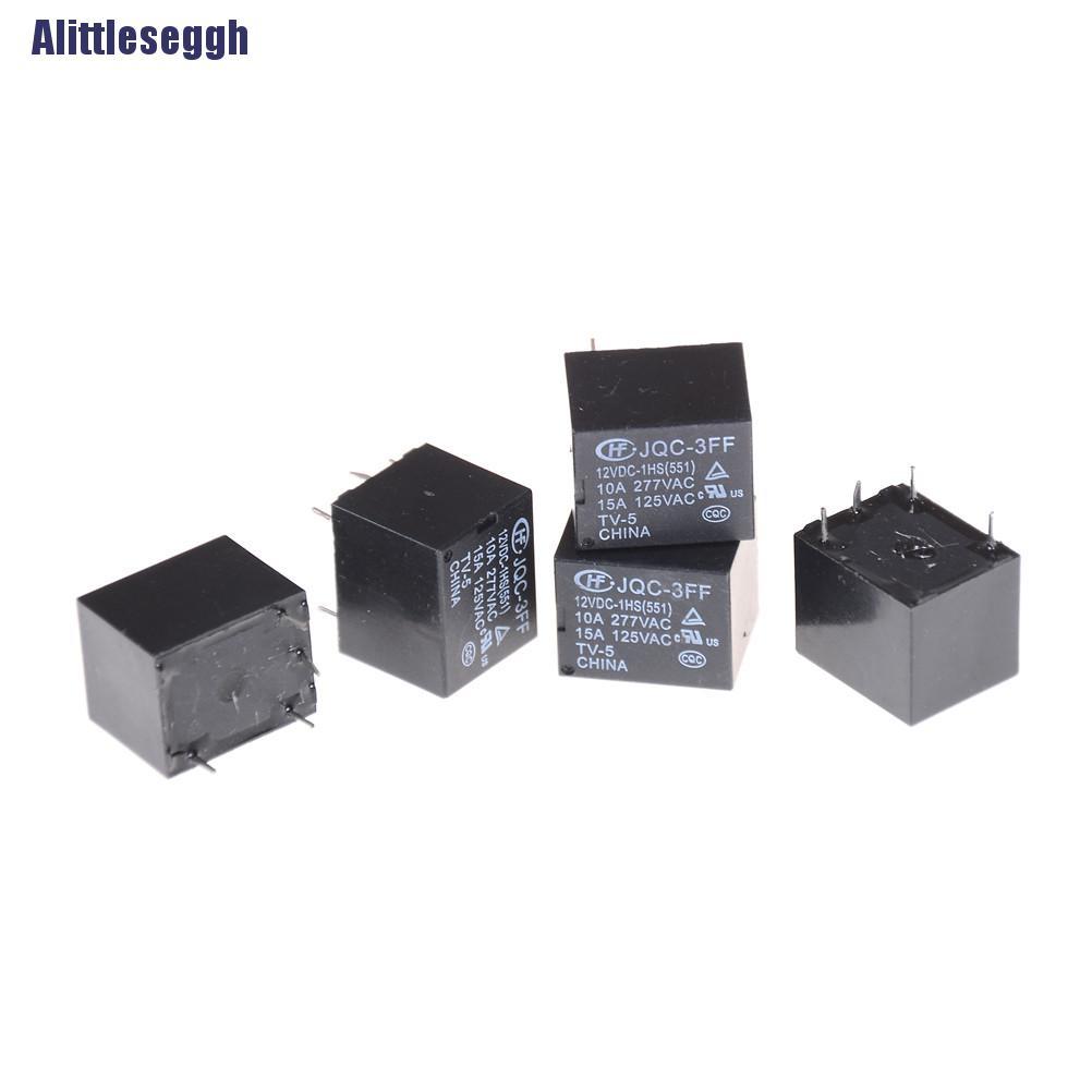Bộ 5 rơ le 4 chân 12VDC SRD-S-112DM 15A 125VAC lõi điện | BigBuy360 - bigbuy360.vn