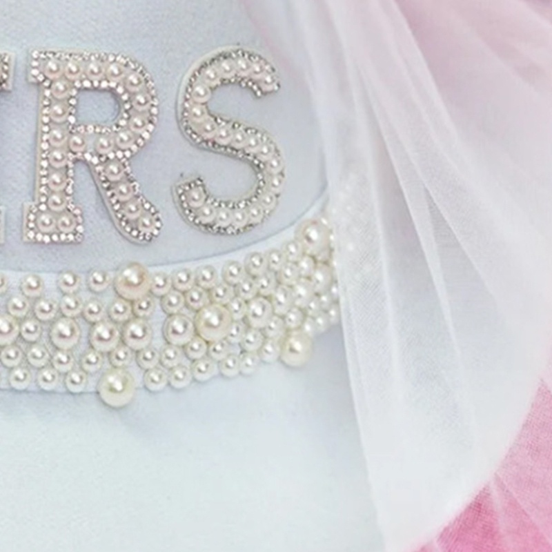 Mũ Vành Rộng Màu Trắng Phong Cách Phương Tây Cho Cô Dâu