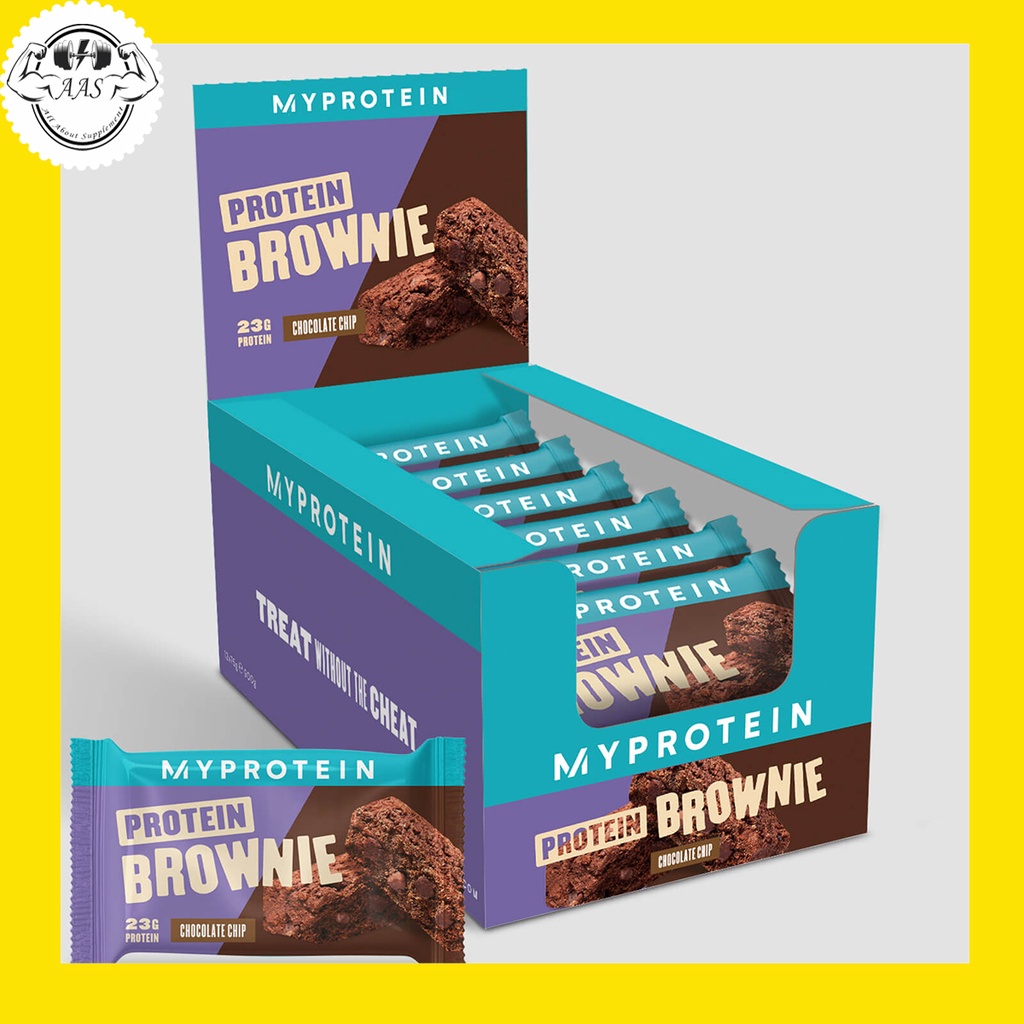 Bánh Bar Protein Myprotein Brownie - Bữa Ăn Thay Thế - 1 Hộp (12 Thanh) - Chính Hãng 100%