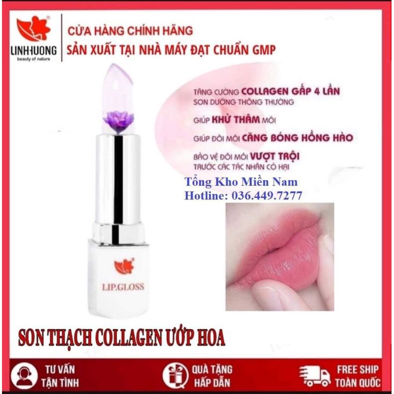 Son Thạch ƯỚp Hoa Lip gloss Linh Hương chính hãng