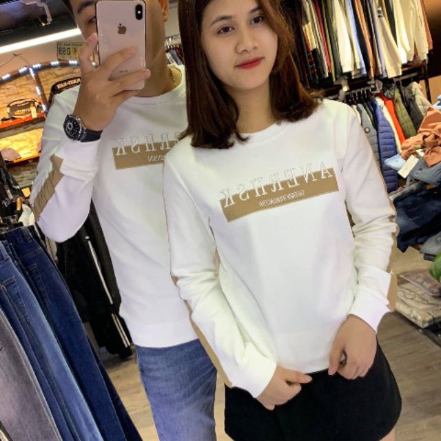 Áo Thun Cặp Tay Dài Cho các cặp đôi Đẹp và Ấm Nhà Khoaitay
