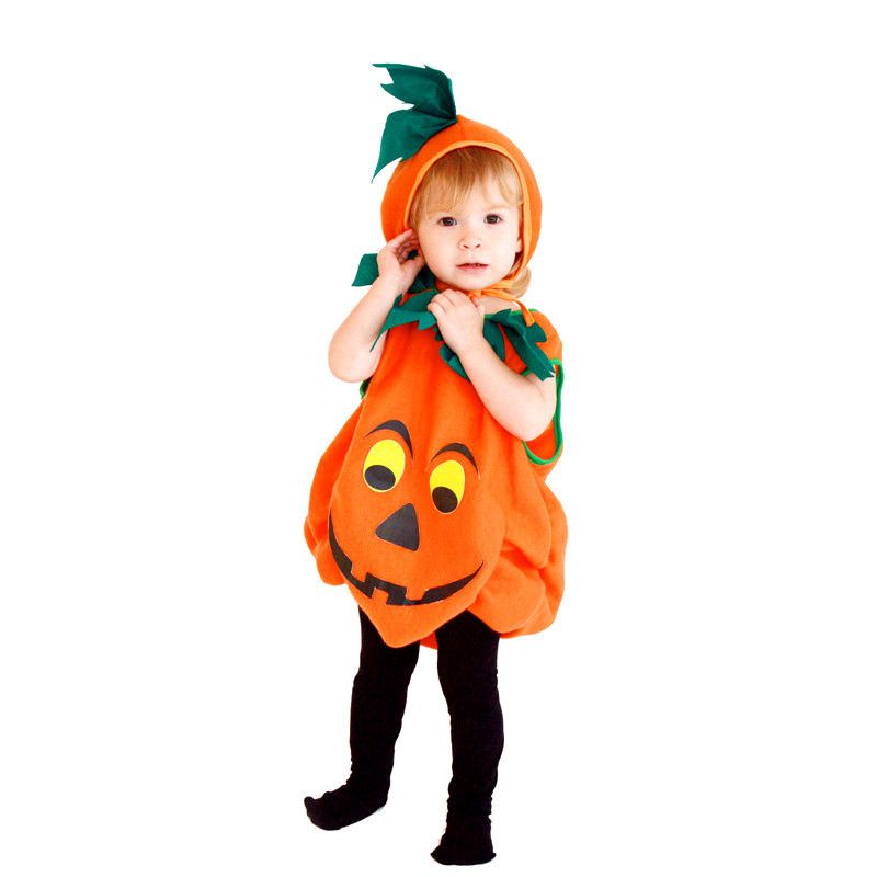 2022 Kid Halloween Pumpkin Costume Toddler Baby Childern Cosplay Girl Boy Fancy Dress gift