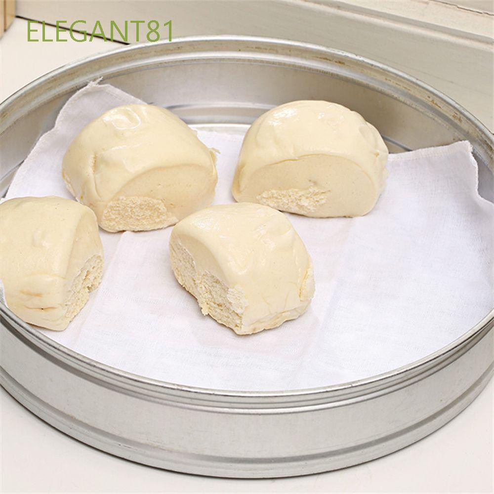 Set 3 Tấm Vải Cotton Lót Nồi Hấp Bánh Bao / Há Cảo Không Dính Nhiều Màu Sắc Chất Lượng Cao
