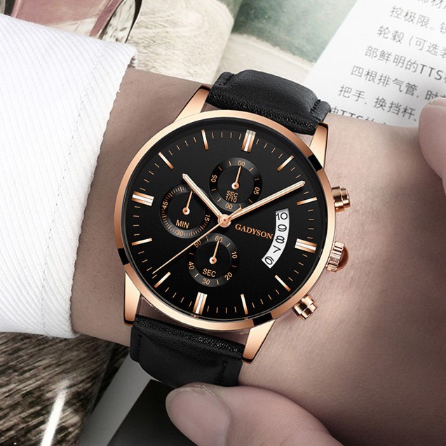 [1 ĐỔI 1] Đồng Hồ Thời Trang Nam Dây Da Gadyson JS9820L Giá Rẻ Bất Ngờ | BigBuy360 - bigbuy360.vn