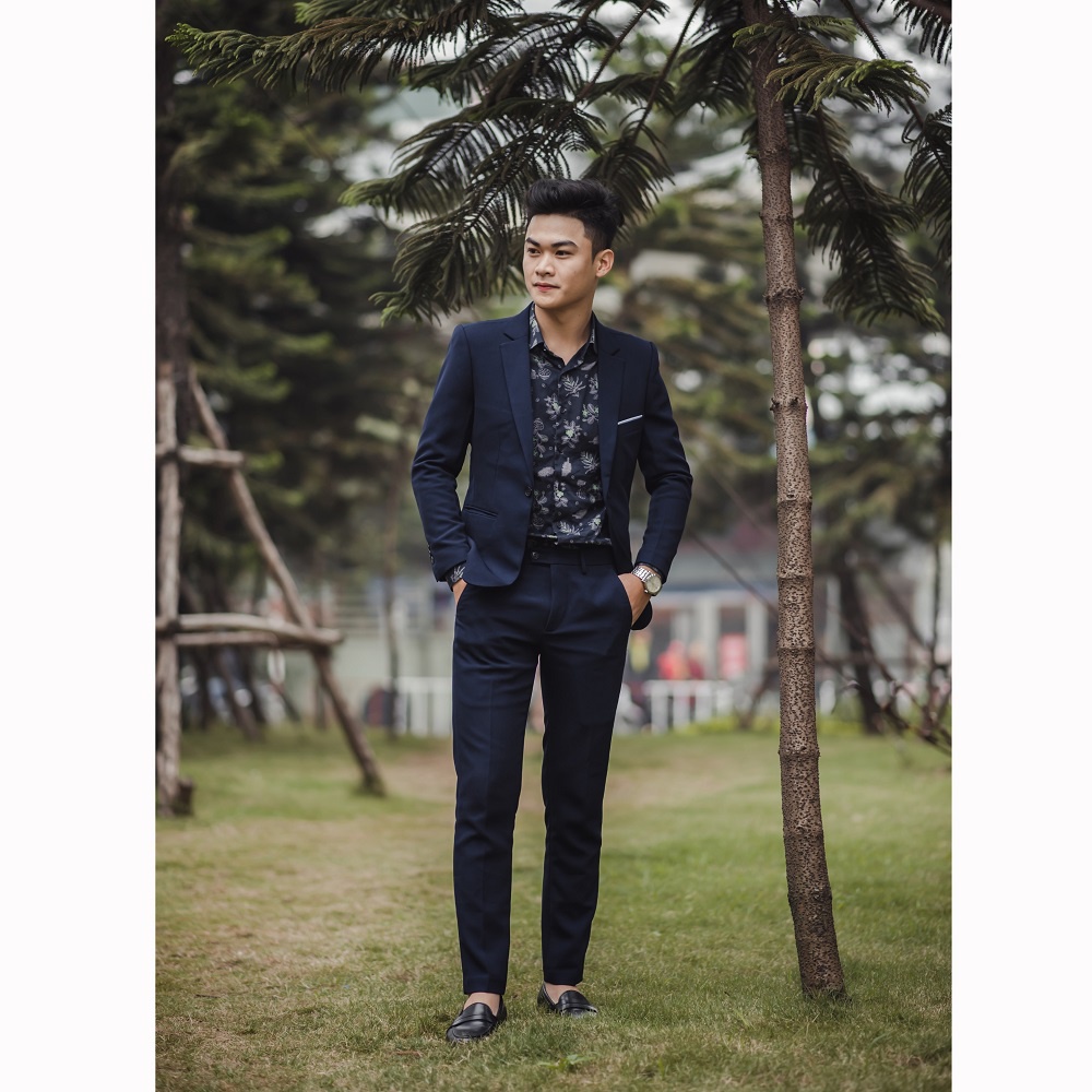 Vest nam Hàn Quốc Edana Menswear cao cấp không nhăn , không xù cho người 45 - 78 kg