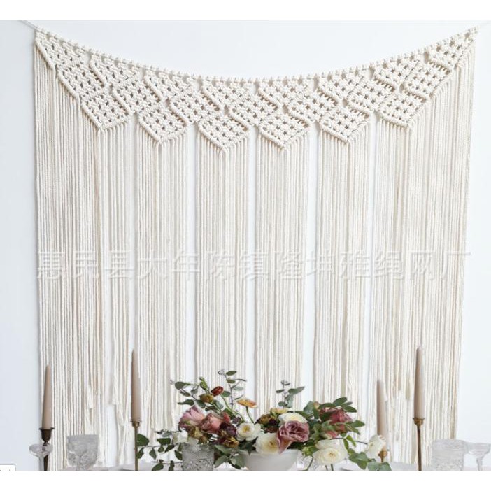 oder - thảm dây handmade treo tường vintage boho, dây đan trang trí